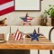 Set of 3 - 4th of July Decorations Wooden Stars (Red White Blue)